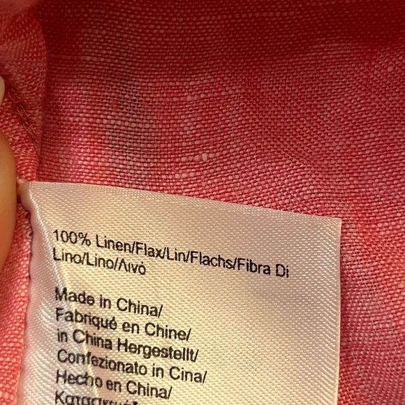 Brooks Brothers Women's Rose 100% Linen Button-Down Shirt - Picture 7 of 12